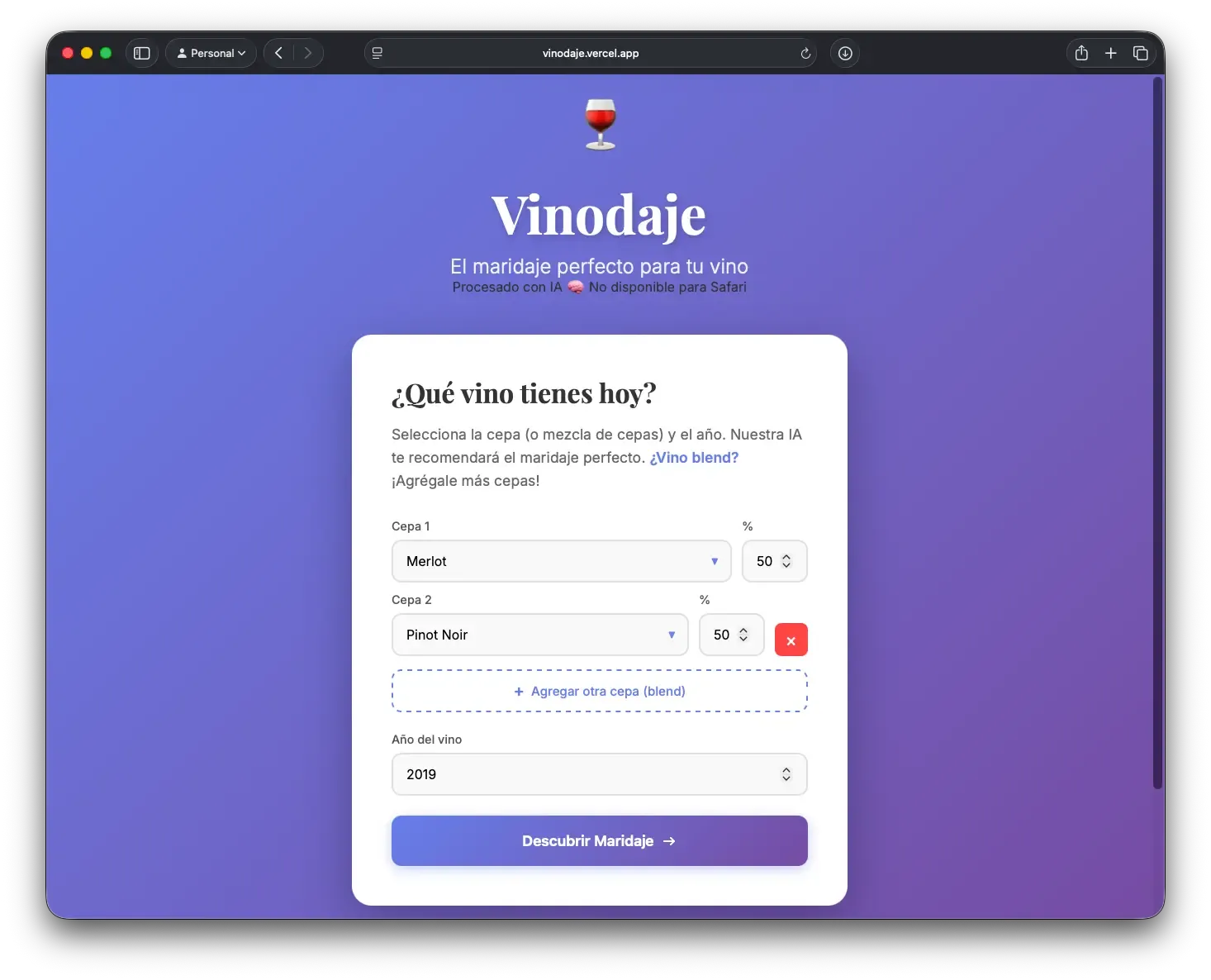 Vinodaje - vista previa