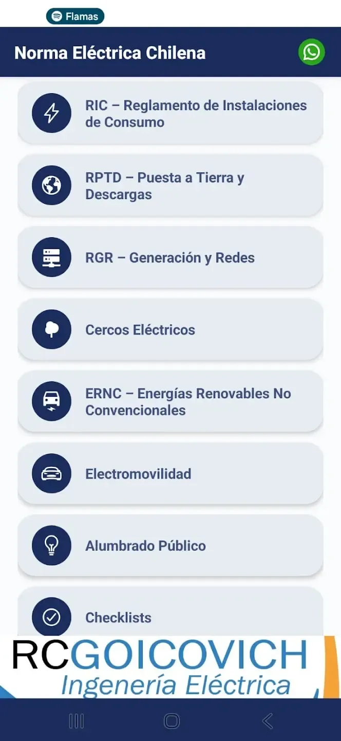 Norma Eléctrica App