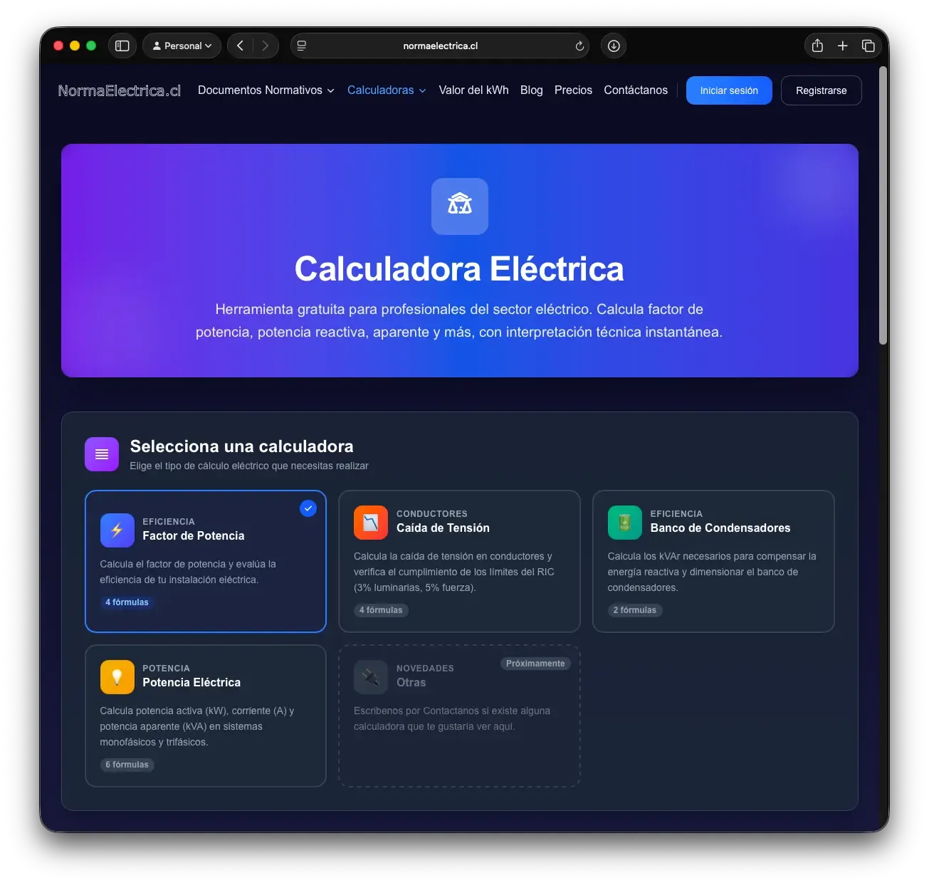 NormaElectrica.cl - Vista 3