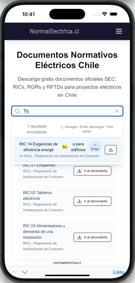 NormaElectrica.cl - Vista 4