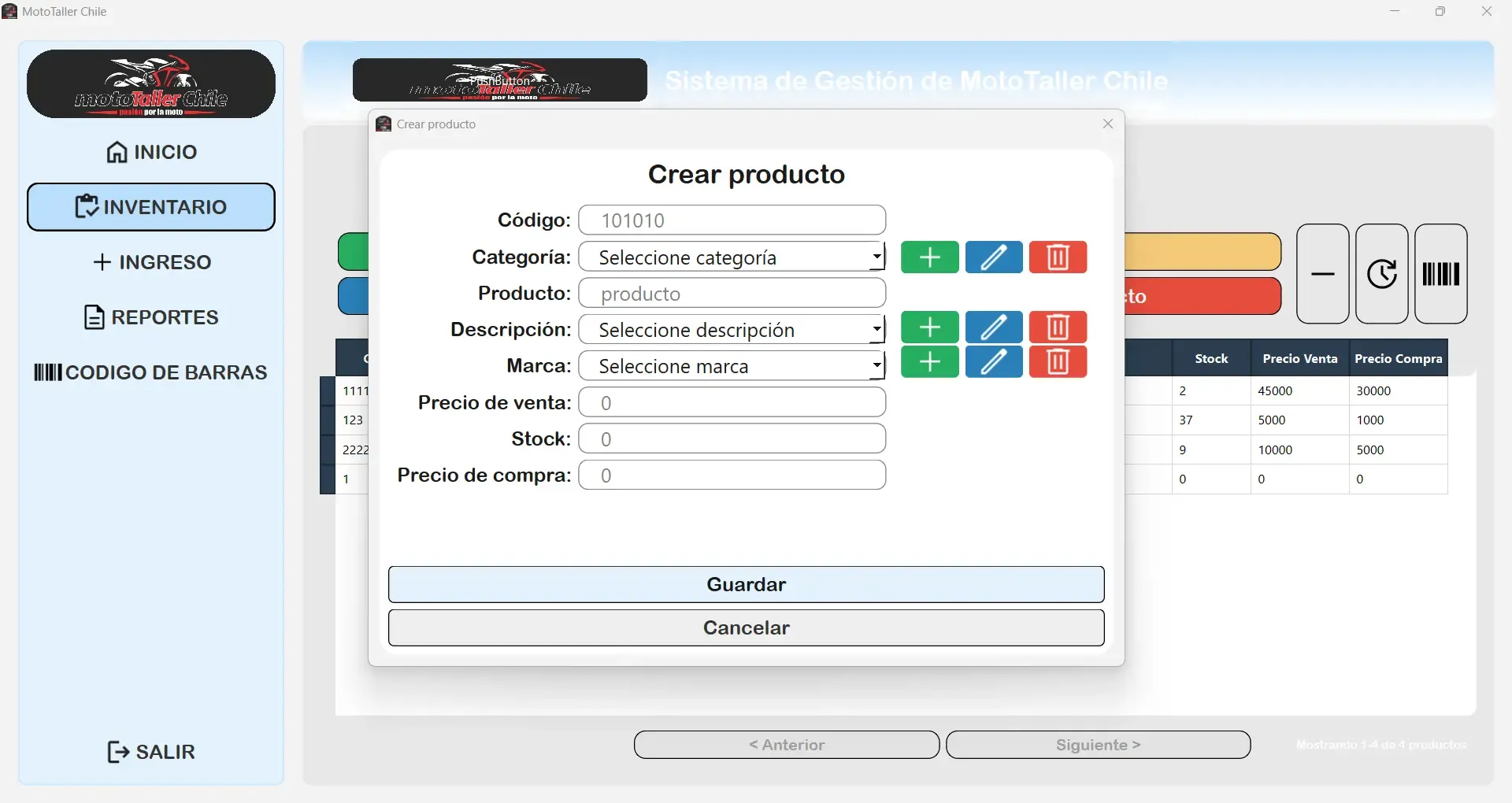 MotoTaller Desktop - Vista 2